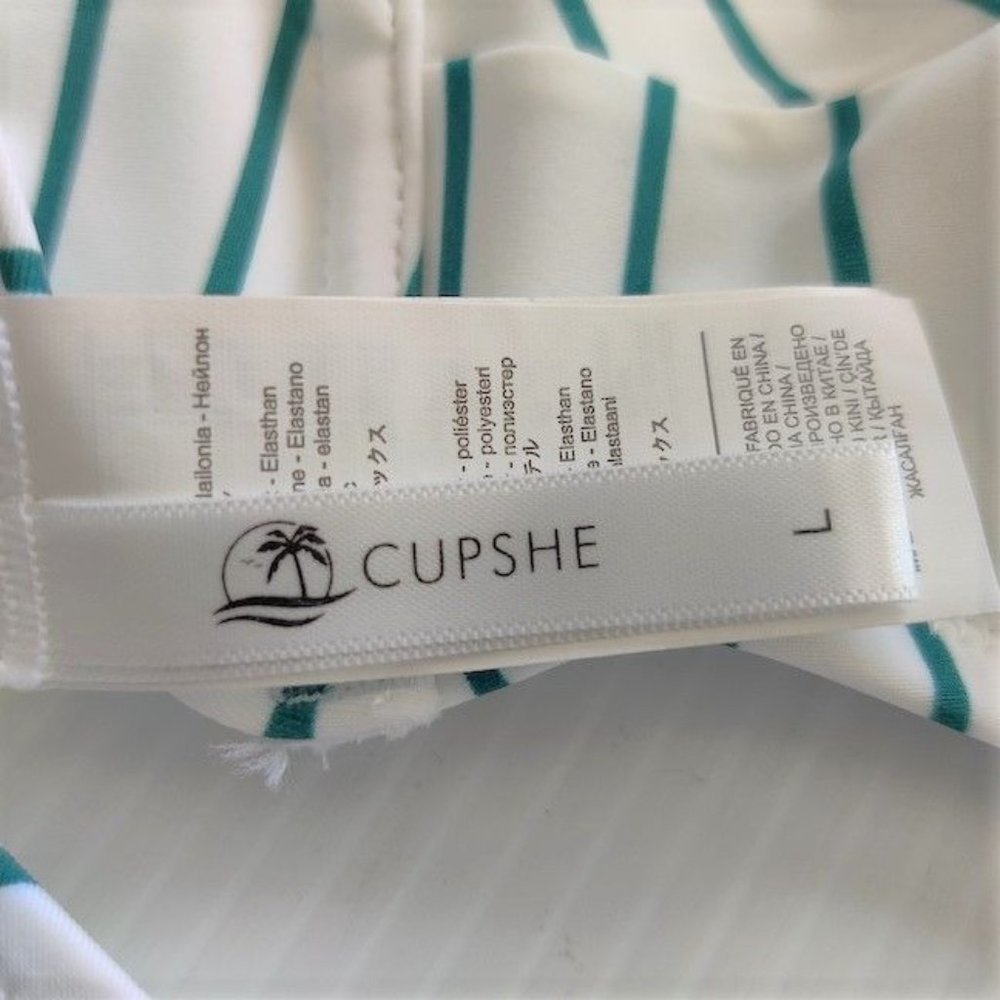 Cupshe Striped Swimsuit Top - Picture 3 of 4